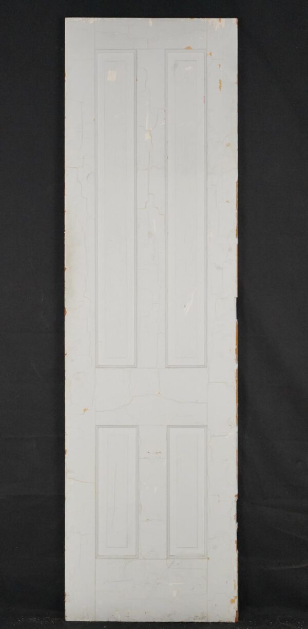 Closet Doors - Vintage Four Panel White Wood Closet Door 24 x 83.25 in.