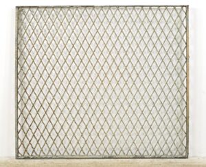 Fencing, Railings & Posts - Reclaimed Industrial Steel Mesh Security Panel 41.625 x 37 in.