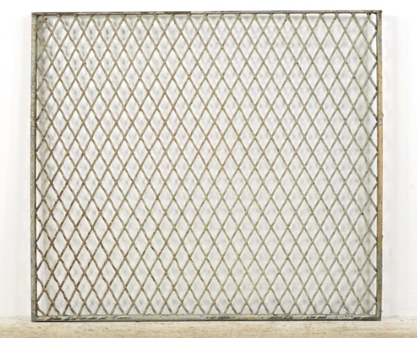 Fencing, Railings & Posts - Reclaimed Industrial Steel Mesh Security Panel 41.625 x 37 in.