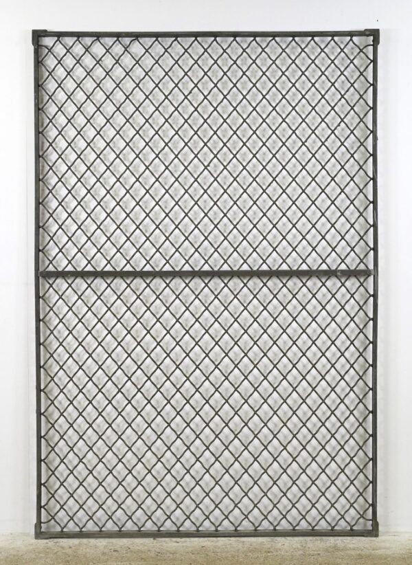 Fencing, Railings & Posts - Reclaimed Industrial Steel Mesh Security Panel 47 x 69.125 in.