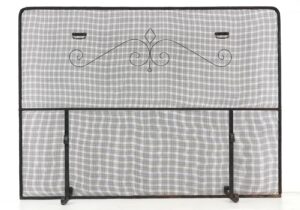 Fireplace Accessories - Antique Wrought Iron Steel Mesh Fireplace Screen 66 x 48.25 in.