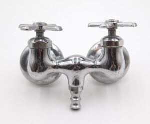 Bathroom - Reclaimed Chromed Brass Clawfoot Tub Filler Faucet Handle Unit