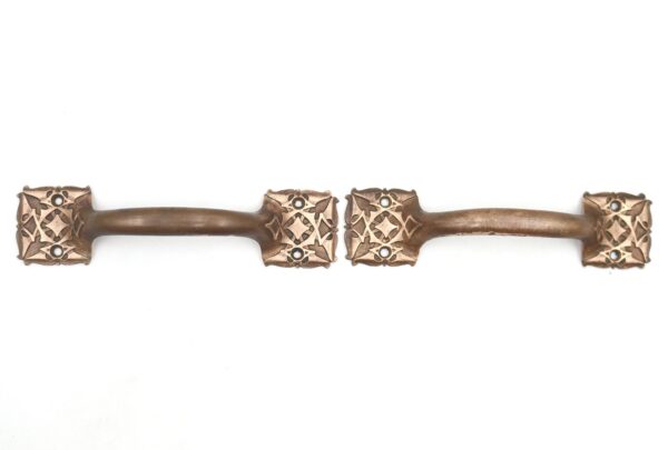 Cabinet & Furniture Pulls - Pair of Gothic Bronze Bridge Window Lift Handles