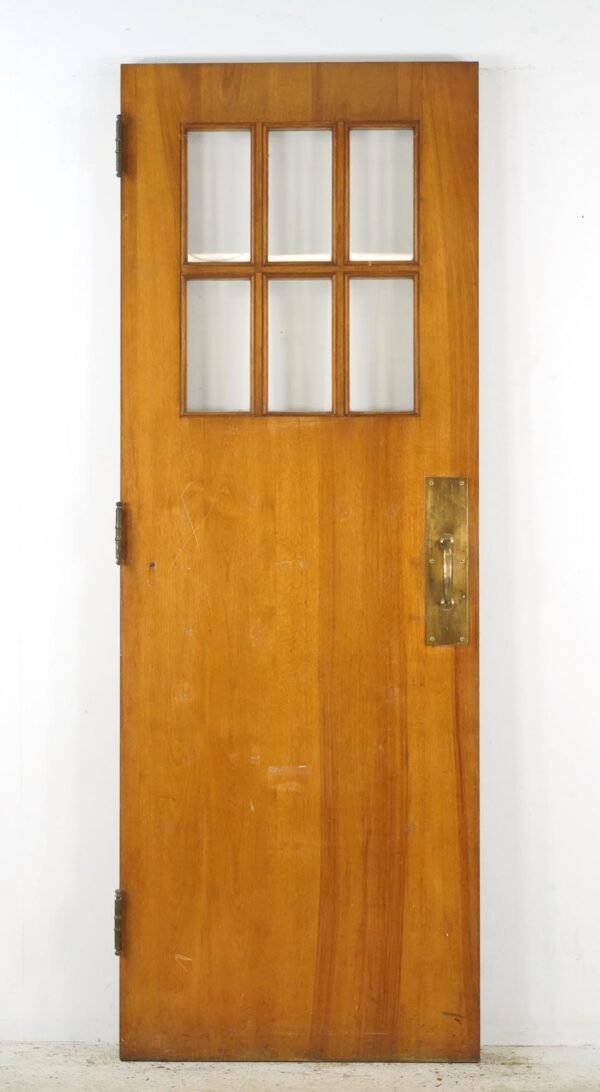 Commercial Doors - Reclaimed Six Lite Wood Commercial Door 30 x 83.375 in.