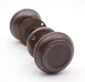 Door Knob Sets - Vintage Dark Bronze Finish Passage Door Knob Set