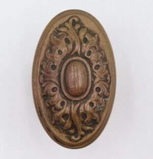 Door Knobs - 1910s Victorian Corbin Brass Oval Door Knob