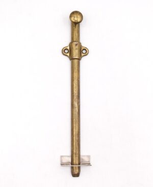 Door Locks - Vintage 9 in. Brass Plated Steel Surface Door Bolt