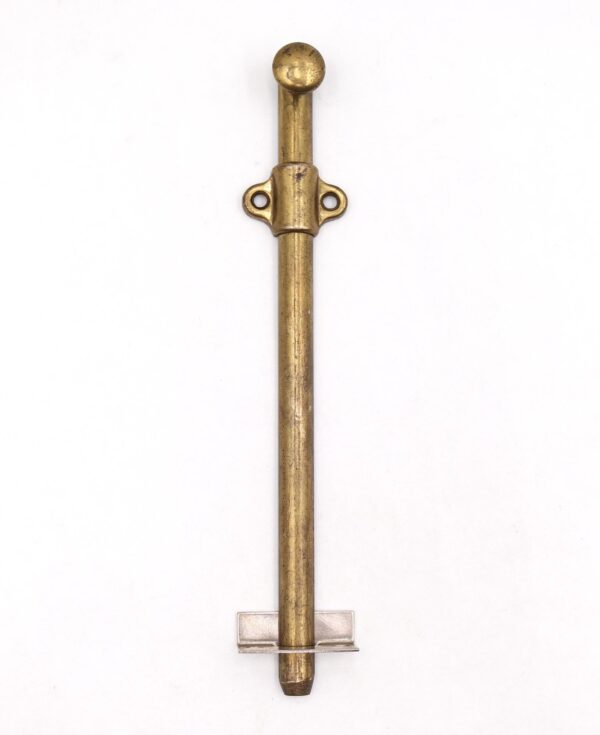 Door Locks - Vintage 9 in. Brass Plated Steel Surface Door Bolt