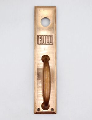 Door Pulls - Reclaimed Sargent Polished Brass Commercial Door Pull