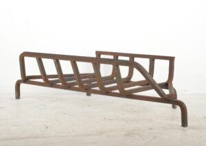 Fireplace Accessories - Reclaimed 42.375 in. Cast Iron Fireplace Grate Log Holder