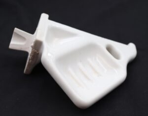 Bathroom - Vintage Ceramic White Corner Wall Soap & One Toothbrush Holder