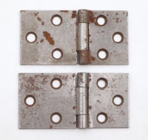 Cabinet & Furniture Hinges - Pair of Vintage 3.187 x 1.625 in. Steel Cabinet Door Hinges