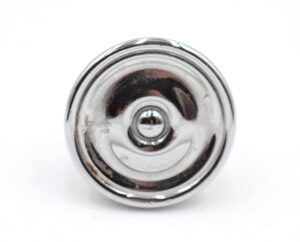Cabinet & Furniture Knobs - Modern 1.125 in. Chrome Plated Brass Drawer Cabinet Knob