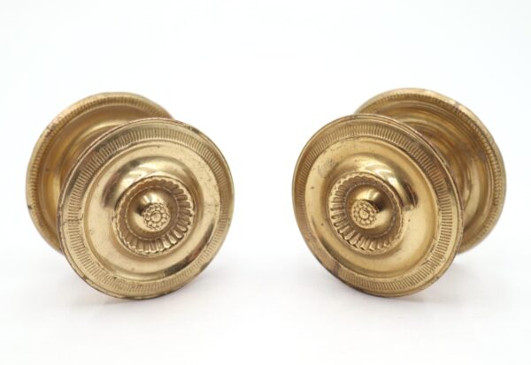 Cabinet & Furniture Knobs - Pair of Traditional 1.875 in. Brass Drawer Cabinet Knobs