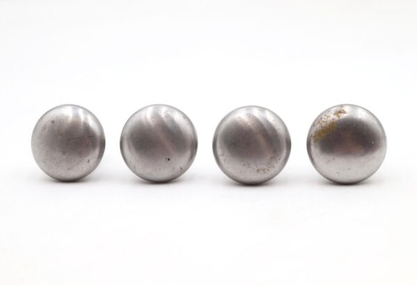 Cabinet & Furniture Knobs - Set of 1.125 in. Plain Round Steel Drawer Cabinet Knobs