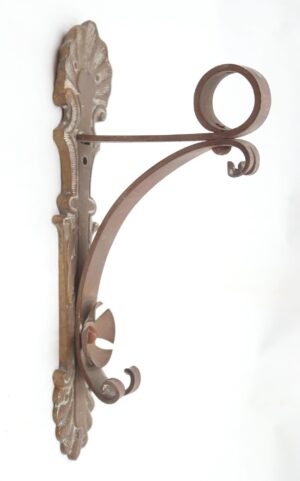 Curtain Hardware - Vintage Brass Curtain Rod Wall Bracket