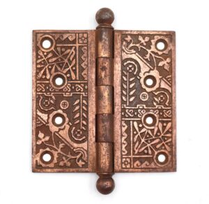 Door Hinges - Antique 4 x 4 in. Aesthetic Cast Iron Butt Door Hinge