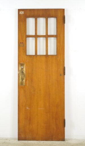 Entry Doors - Reclaimed Six Lite Wood Commercial Door 29.625 x 83.25 in.