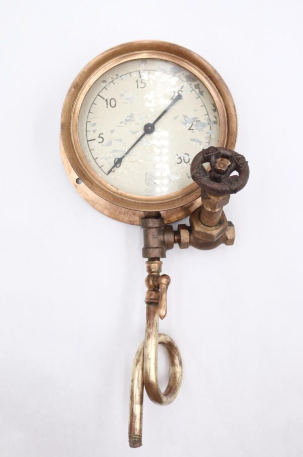 Exclusives - Antique Ashcroft Steam Pressure Gauge