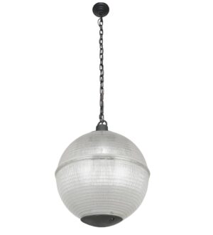 Globes - Restored 20 in. Holophane Glass Paris Street Light Pendant Fixture