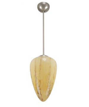 Globes - Restored Vintage European Cone Shaped Glass Pendant Light