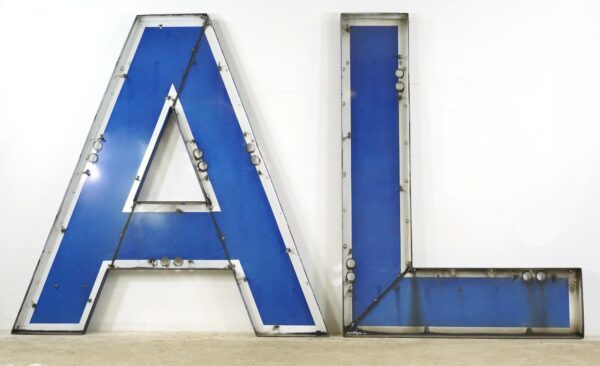 Industrial & Commercial - Set of Industrial Blue Steel American Airlines Letters