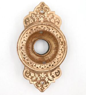 Knockers & Door Bells - Antique Polished Bronze Victorian Door Bell Plate