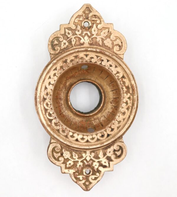 Knockers & Door Bells - Antique Polished Bronze Victorian Door Bell Plate