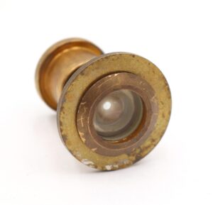 Other Hardware - Reclaimed Round Brass Door Peephole