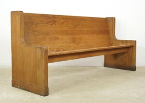 Seating - Reclaimed 6 ft. Oak Courtroom Bench