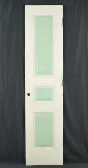 Standard Doors - Vintage Three Panel Painted Wood Door 19.75 x 83.125 in.