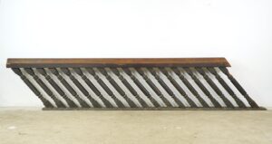 Video of Antique American Chestnut Stair Railing Set.