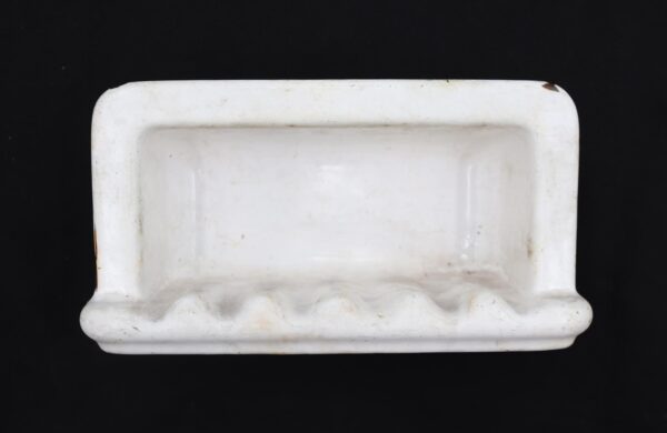 Bathroom - Antique Recessed Enameled Cast Iron Bathtub Soap Dish