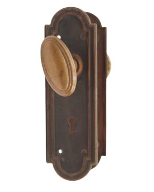 Door Knob Sets - Reclaimed Classic Brass Passage Door Knob Set