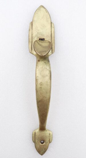 Door Pulls - Vintage Art Deco 10.375 in. Brass Thumb Latch Door Pull Handle