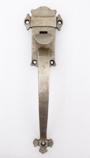 Door Pulls - Vintage Arts & Crafts 10.25 in. Nickeled Bronze Door Pull Handle