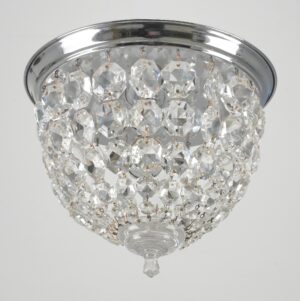 Flush & Semi Flush Mounts - Restored 9 in. Crystal Flush Mount Ceiling Light