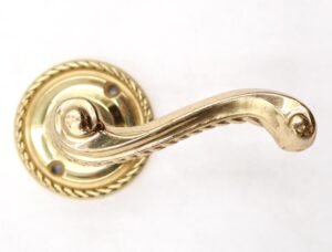 levers-vintage-braided-polished-brass-dummy-lever-knob-set-r291789