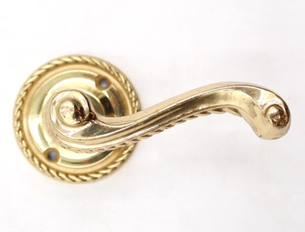 levers-vintage-braided-polished-brass-dummy-lever-knob-set-r291789