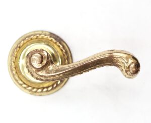 levers-vintage-polished-brass-braided-dummy-lever-knob-set-r291788