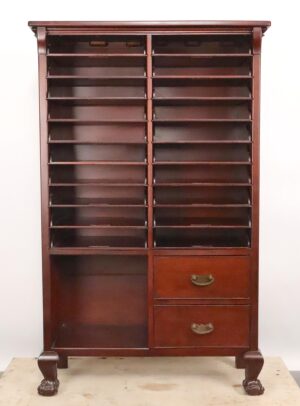Video of 19th Century Mahogany Sheet Music Cabinet.