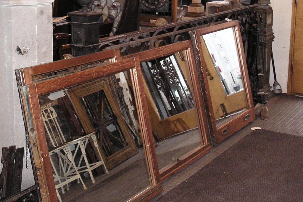 McAlpin Hotel Copper Mirror on Display.