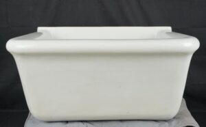 Video of Antique Rufford & Co. Fireclay Utility Sink Basin.