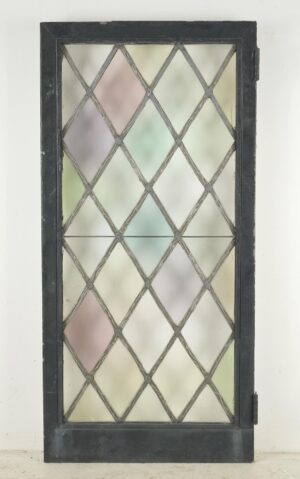 Video of Tudor Diamond Leaded Stained Glass Steel Casement Window - R291928.