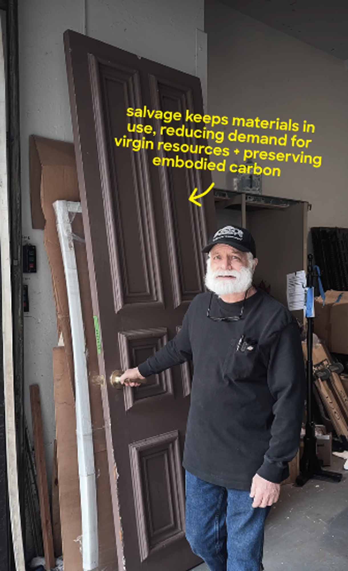 Brooklyn Academy pine door featured on Instagram.